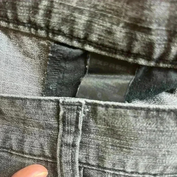 Vintage Express wider leg black washed jeans zipper both inner legs size 6 - Picture 9 of 9